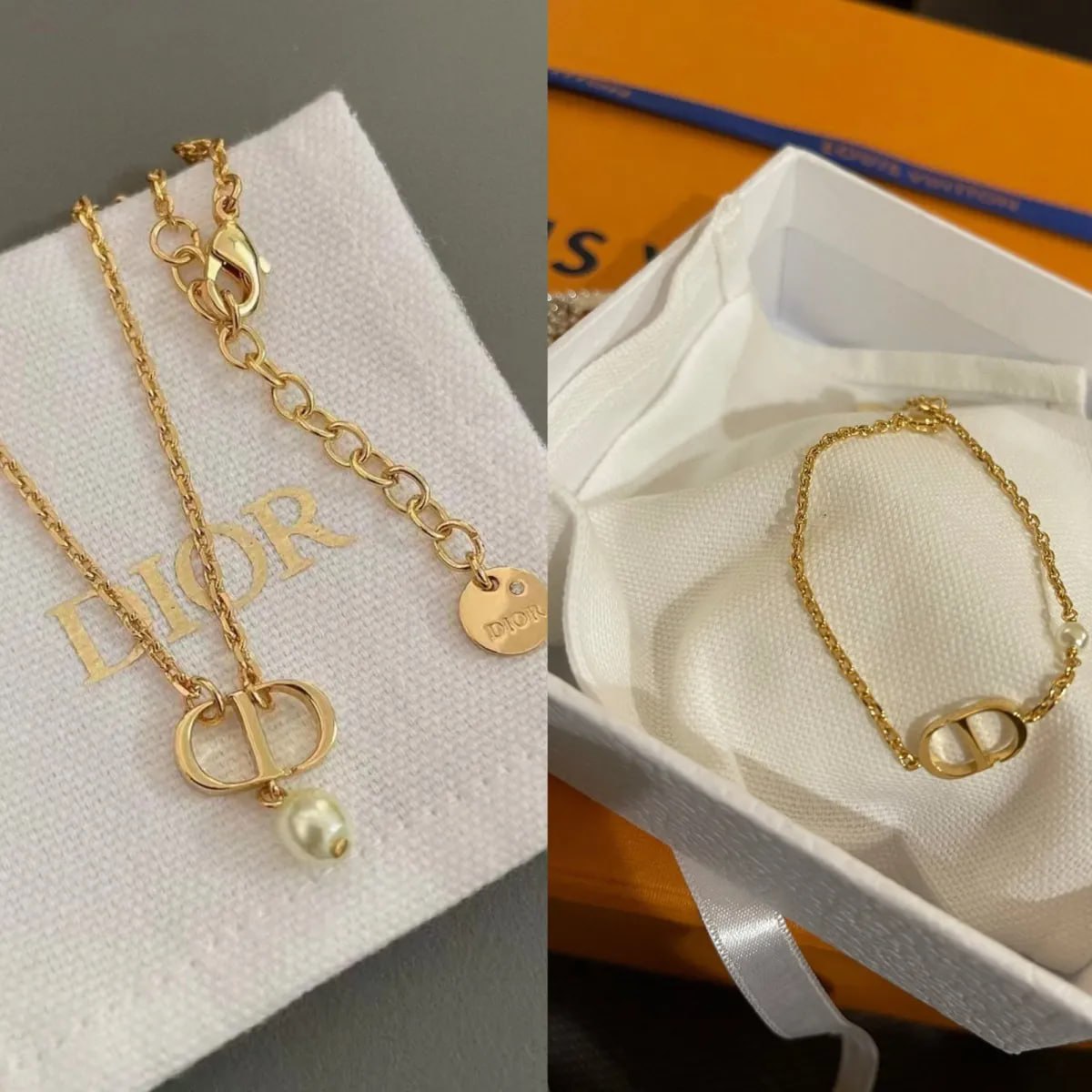 Dior bracelet necklace -4