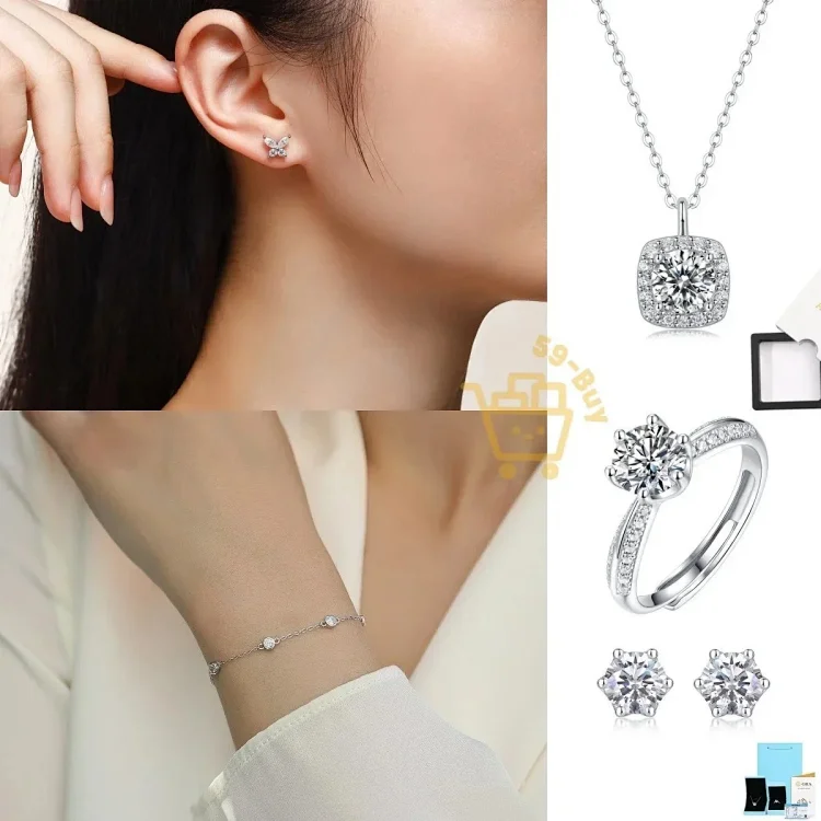 Moissanite Silver Jewelry (30 CP)