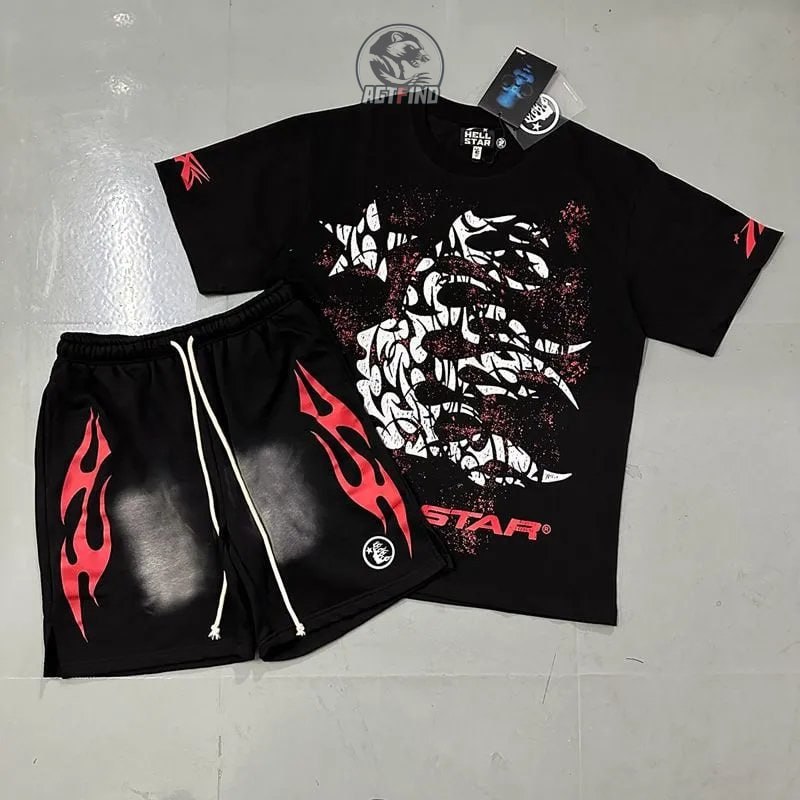 HellStar  t-shirt Shorts Suits -4