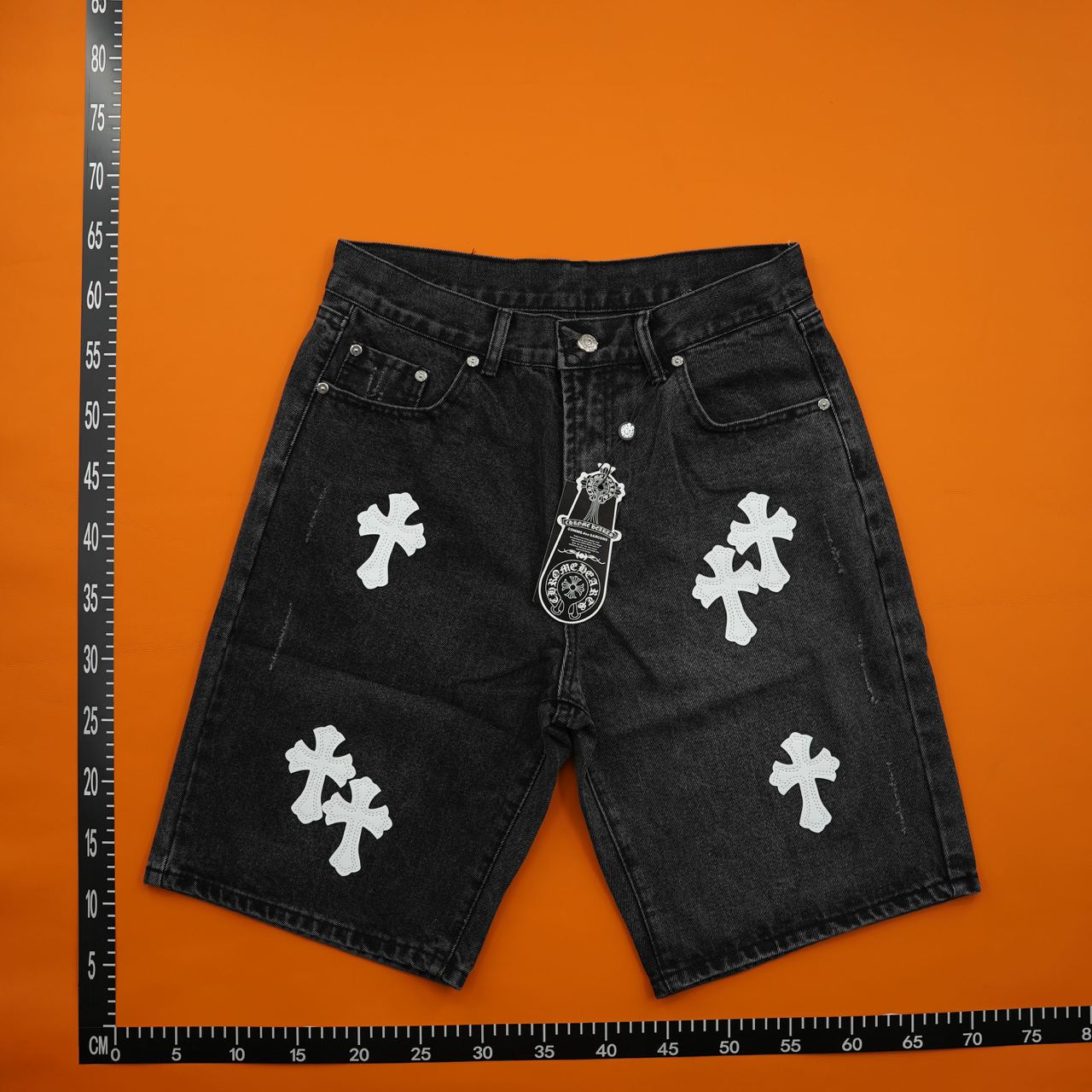  hrome Hearts Jeans Short     -3