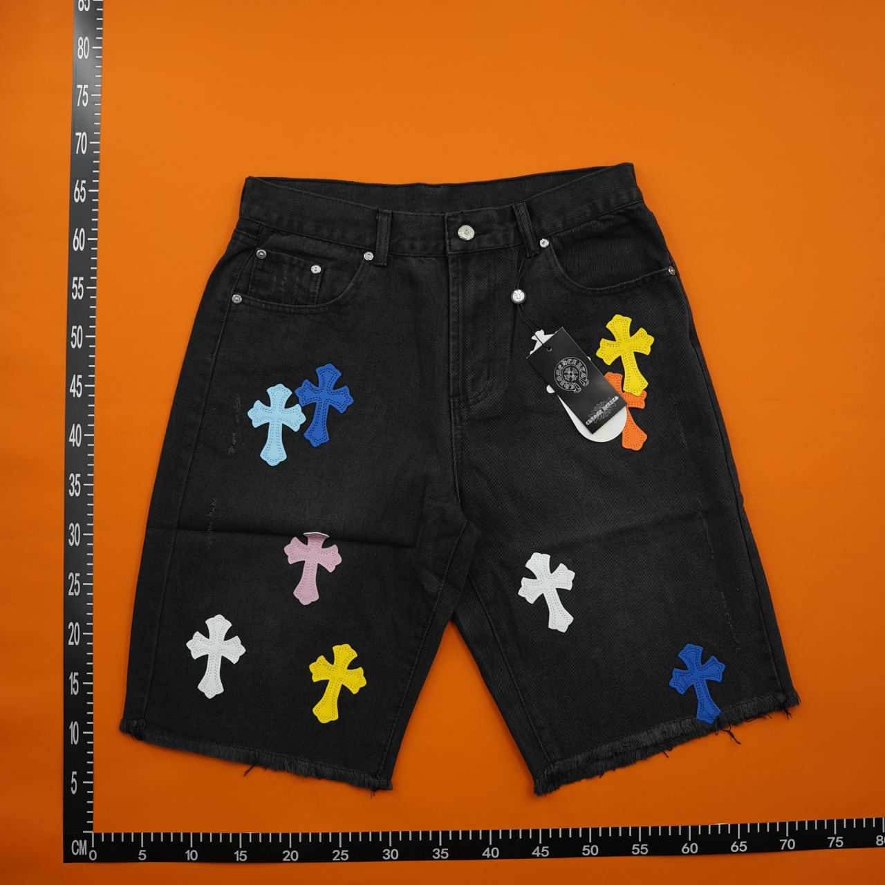  hrome Hearts Jeans Short     -5