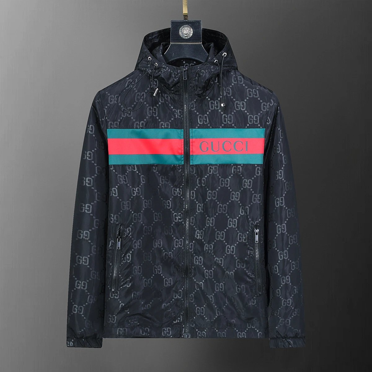 Dior Oblique  LV Monogram  Gucci Stripe  Balenciaga Logo  Moncler Panel Jacket 40 styles -3