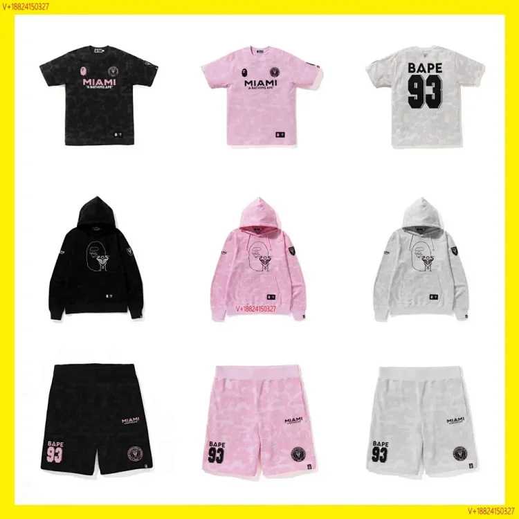 Bape T-shirt tee Jersey shorts