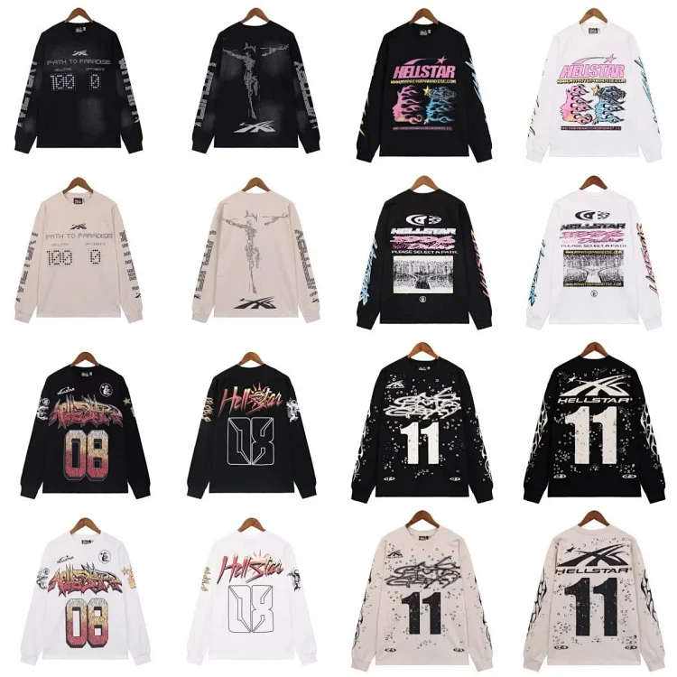  Hellstar Path to Paradise Long Sleeve Hoodies 19 styles