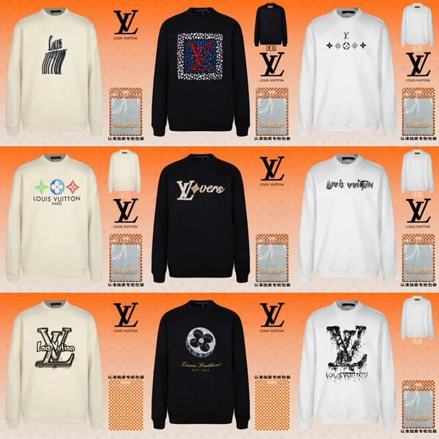  Louis Vuitton LV Lovers / Monogram / Graphic Print Sweatshirts Multiple Styles