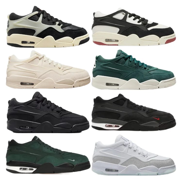 Nike Air Jordan 4 RM non-slip wear-resistant mid-top casual shoes -4