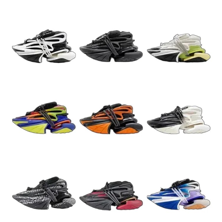  BALMAIN Unicorn leather wear-resistant low-top casual shoes