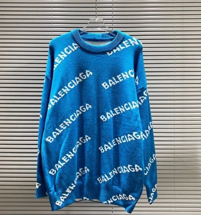 Balenciaga DIOR Prada Presbyopia letter loose sweater -3