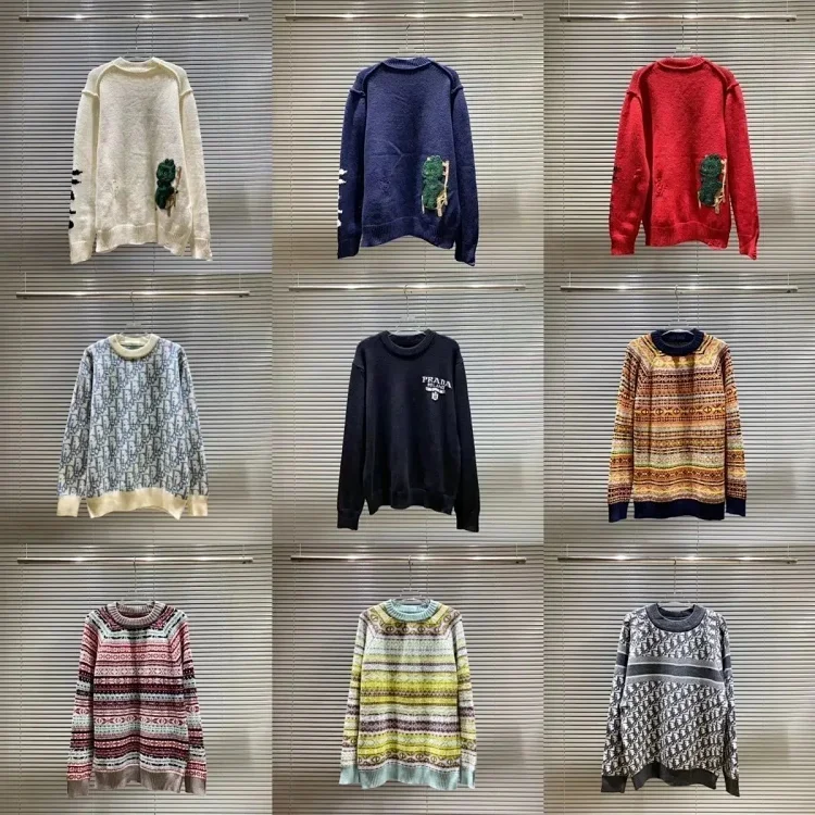 Balenciaga DIOR Prada Presbyopia letter loose sweater