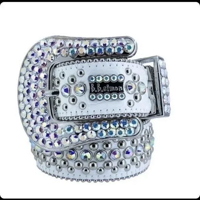  BB Simon Crystal-Embellished Belt [9 styles] -4