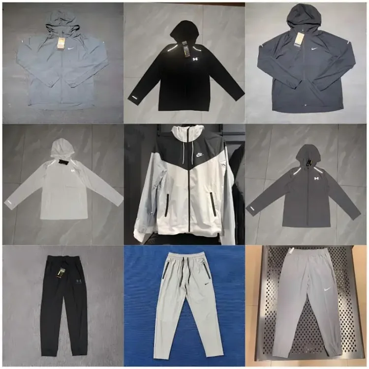 Nike Under Armour Reflective Running Tracksuit Jacket Pants