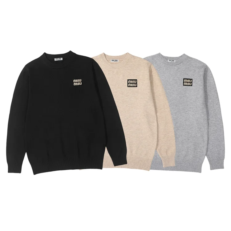 Miu Miu Logo Knit Sweater [10 