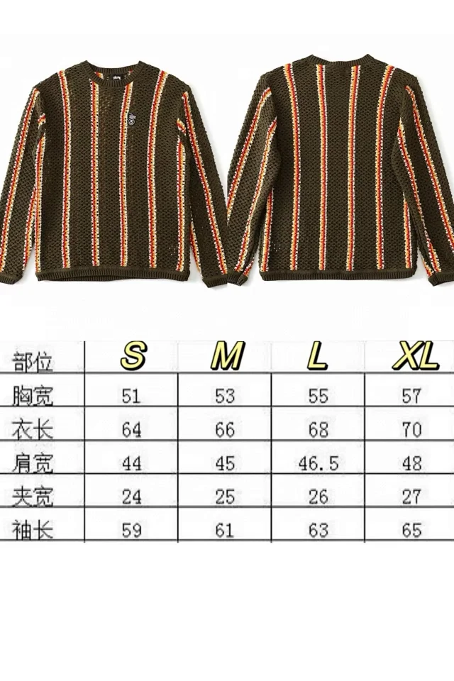 STUSSY Striped Knit Sweater -2