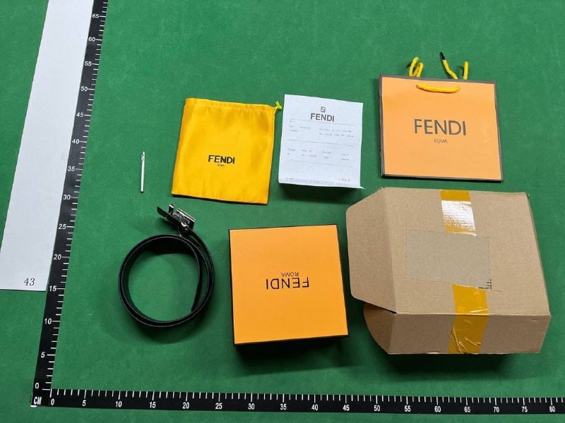   Fendi FF Canvas Belt [40 styles] -4