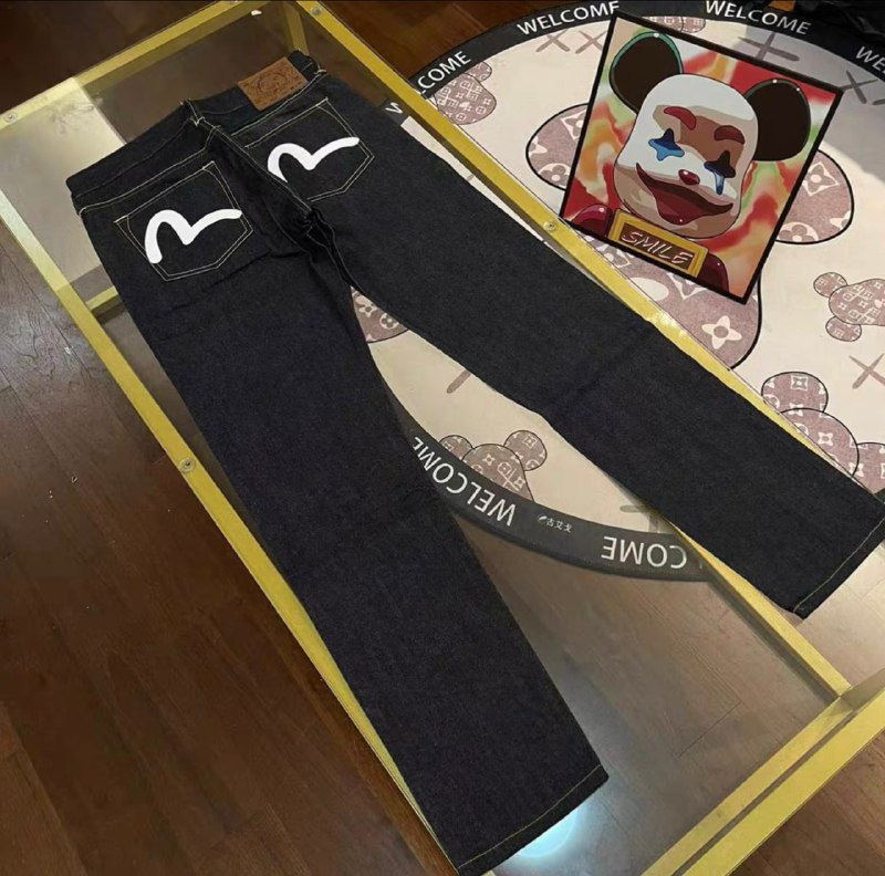  Evisu Seagull Logo Denim Jeans -3