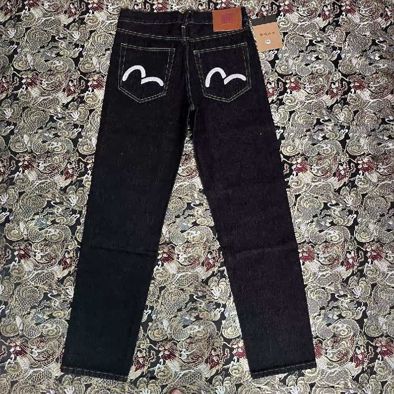  Evisu Seagull Logo Denim Jeans -5