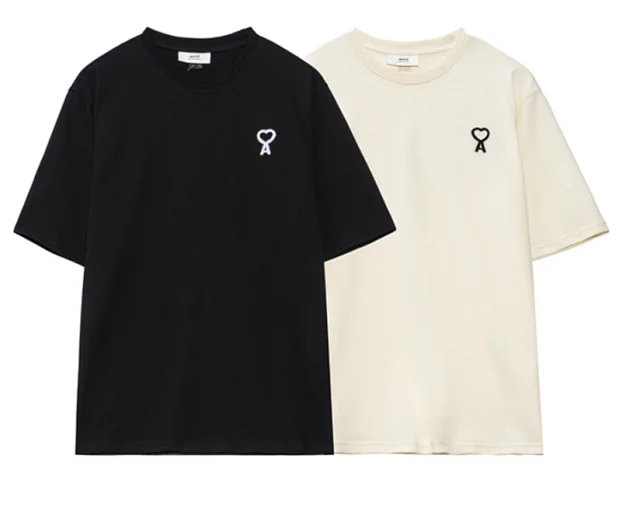 AMIPARIS Logo Printed Short Sleeve T-Shirt -3