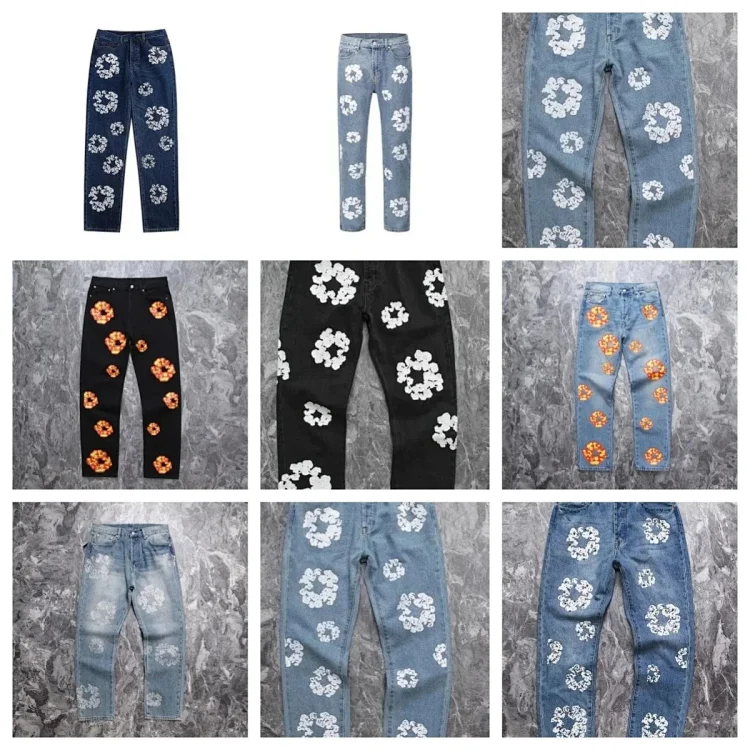   Denim Tears Flower Print Jea