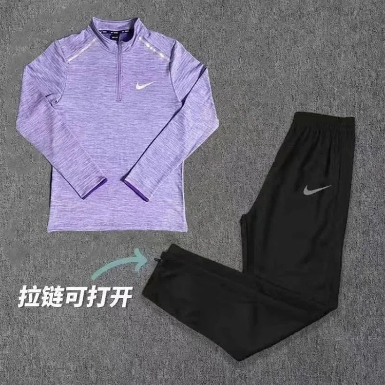 Nike Half-Zip Long Sleeve Top & Pants Set [10 styles]