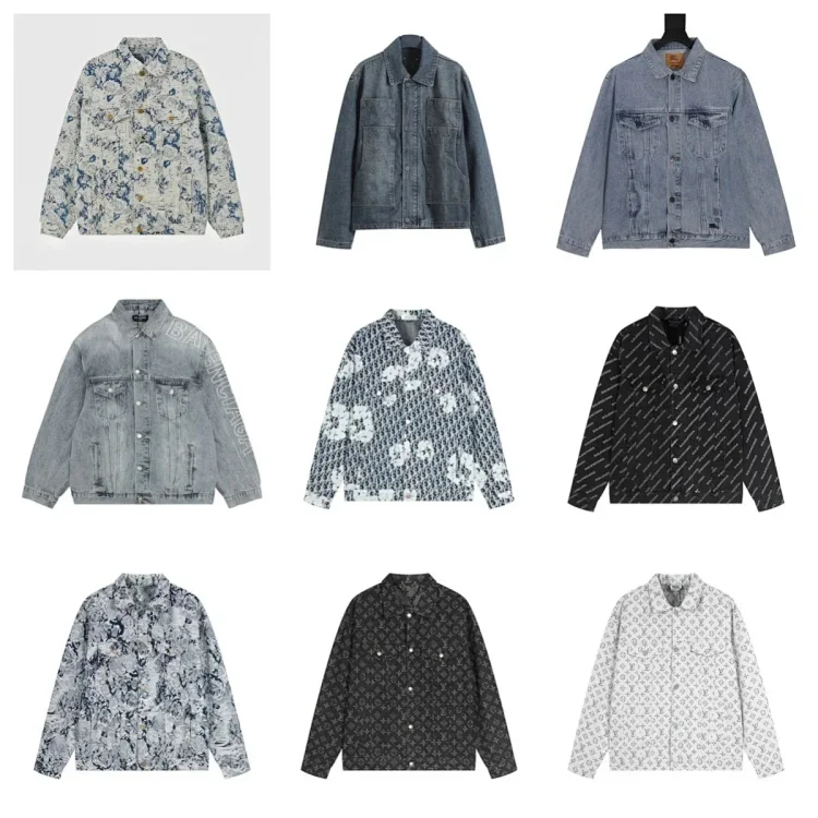  Balenciaga / Dior / Louis Vuitton Print Denim Jackets [24 styles]