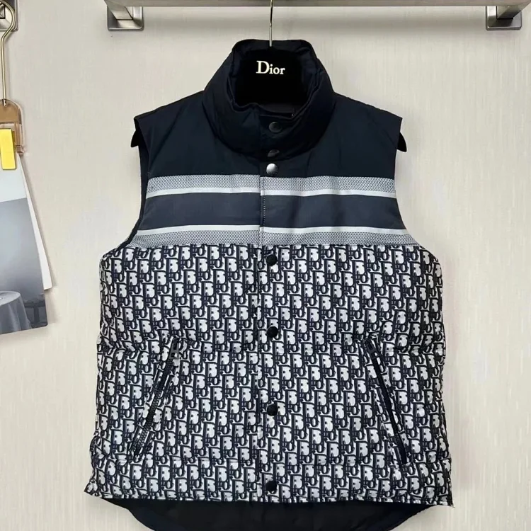 Dior DiorAlps Puffer Vest Gray and Black