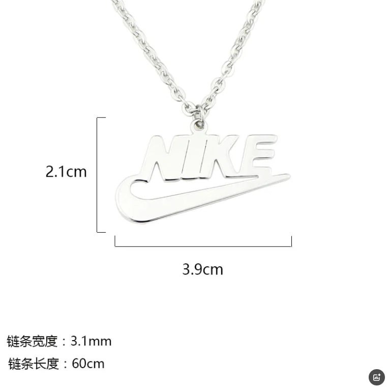  Nike Swoosh Script Necklace [4 styles]