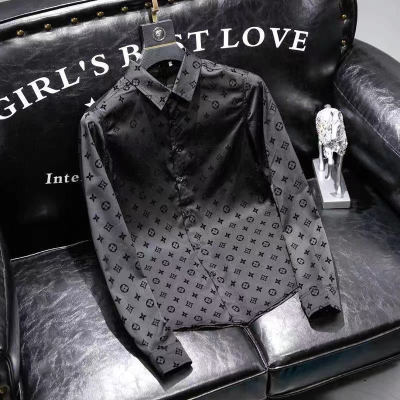   LV Monogram Silk Shirt Jacket [1 style] -3