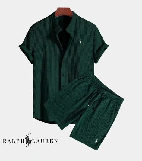 Ralph Lauren & Lacoste Short Sleeve Shirt and Shorts Sets [18 styles] -2