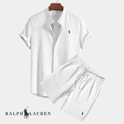 Ralph Lauren & Lacoste Short Sleeve Shirt and Shorts Sets [18 styles] -3