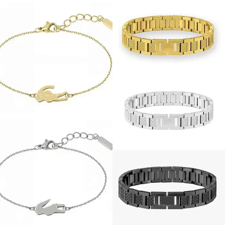 Lacoste Croc Charm & Link Bracelets [5 styles]
