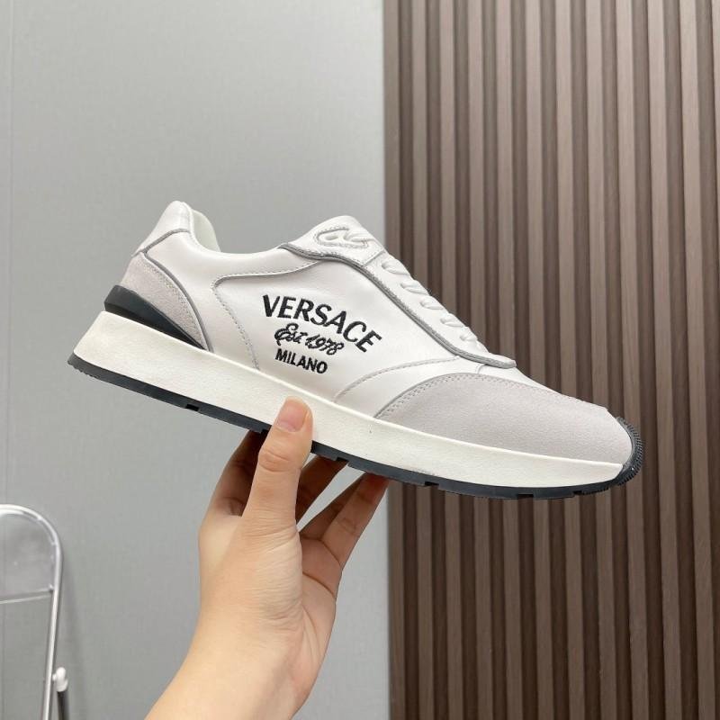 Versace Pink and Beige Sneakers for Women   -2