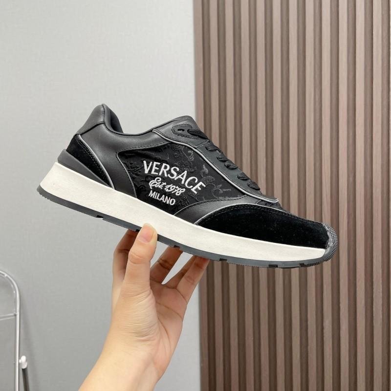 Versace Pink and Beige Sneakers for Women   -4