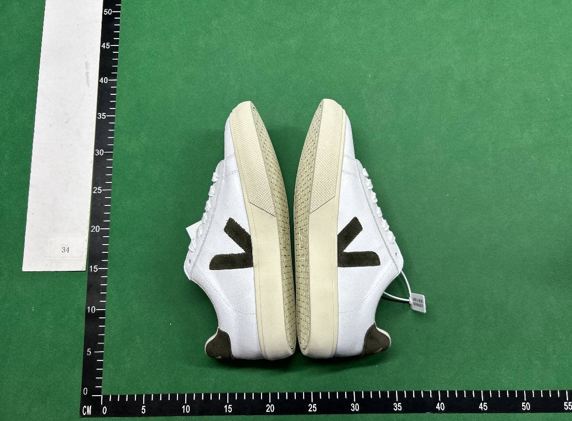 Veja V10 White Sneakers with Colorful Logo - Eco-Friendly Fashion Shoes   -3
