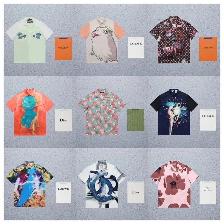  Luxury Brand Short Sleeve Shirts [12 styles]