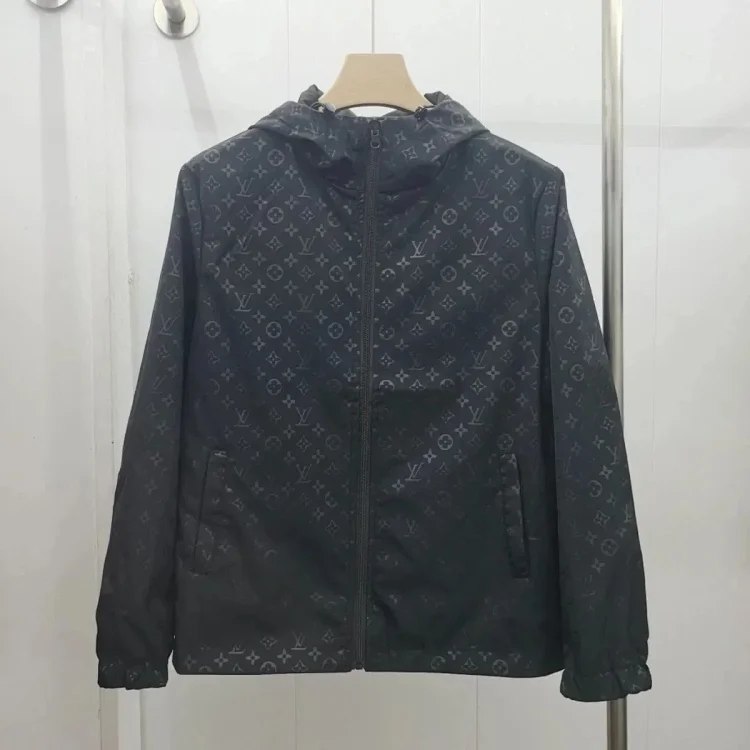  Louis Vuitton Monogram Print Hooded Jacket [5 styles]