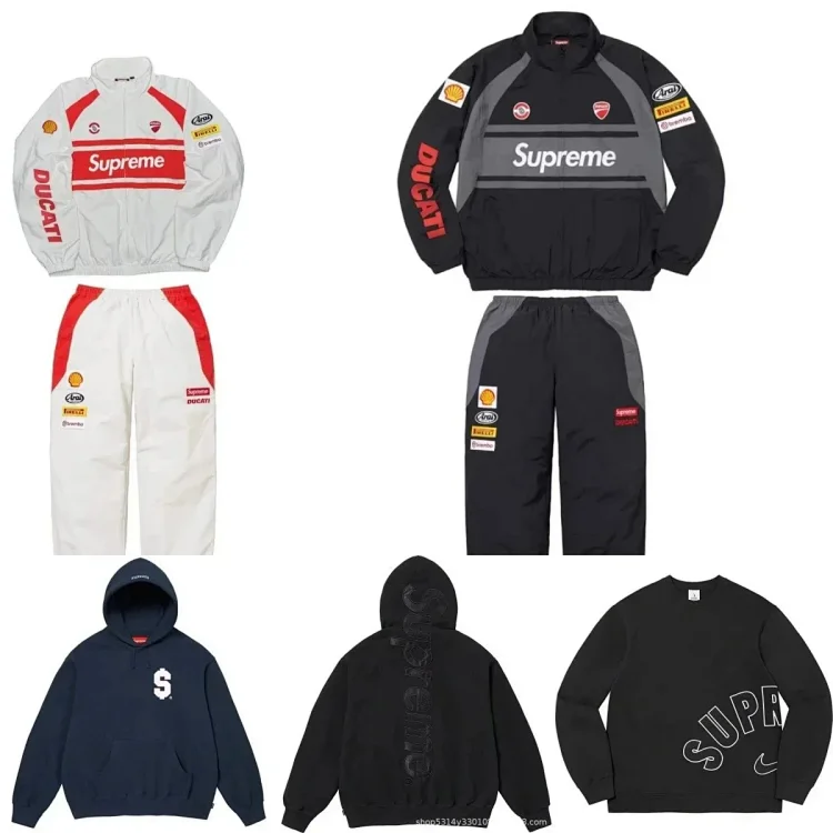  Supreme Ducati Track Jacket/Pants & Hoodies/Sweaters [40 styles]