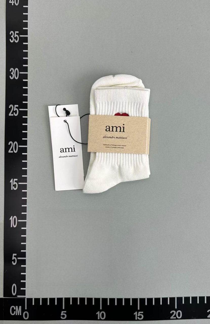 Ami Paris Heart Embroidery Ankle Socks [36 styles] -4