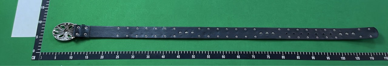   Loewe Embossed Flower Buckle Leather Belt for Women -3
