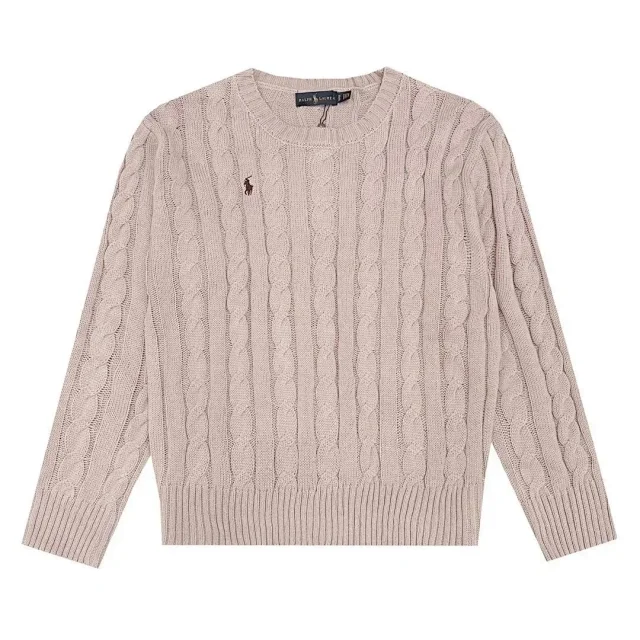 Ralph Laure Polo Sport American style pony logo round neck long sleeve knit sweater -2
