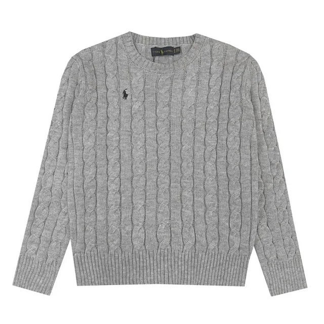 Ralph Laure Polo Sport American style pony logo round neck long sleeve knit sweater -5