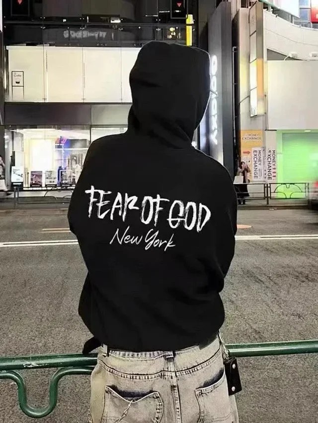  ESSENTIALS Pure cotton American New York limited edition hoodie -2