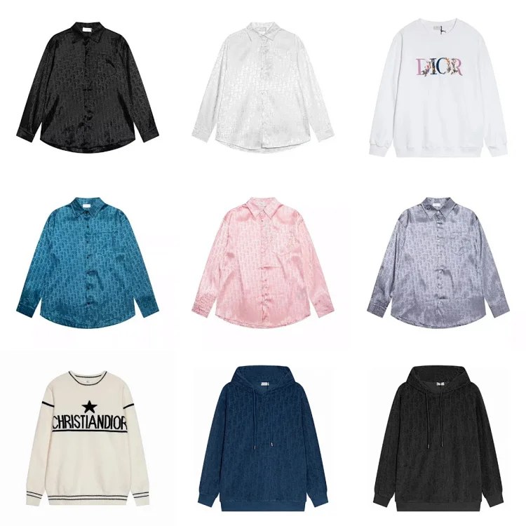 Dior Printed long-sleeved loose shirt top
