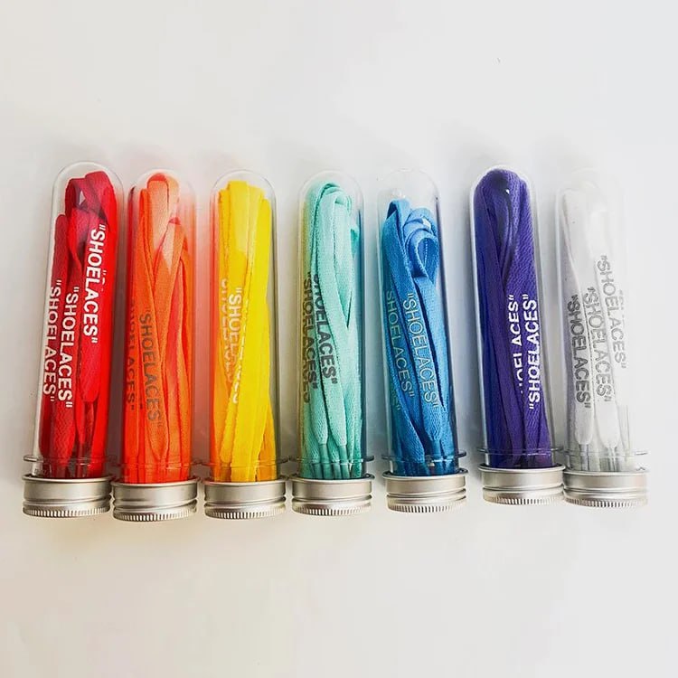  Vibrant Shoelaces in Transparent Tubes for Sneakers [25 styles]
