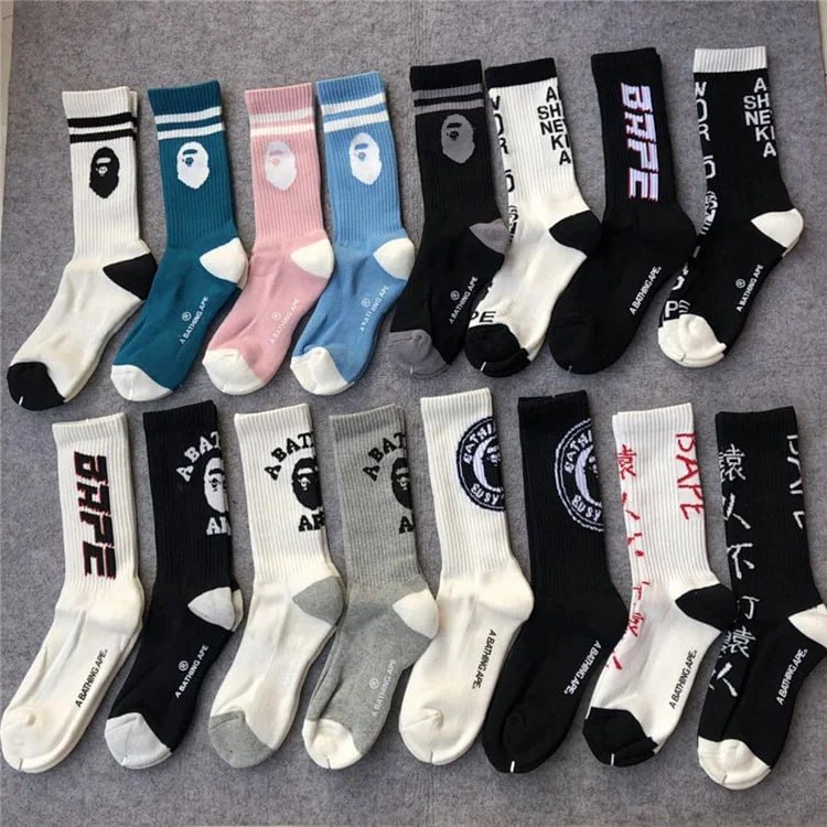   BAPE Ape Head & Bapesta Crew Socks [38 styles]