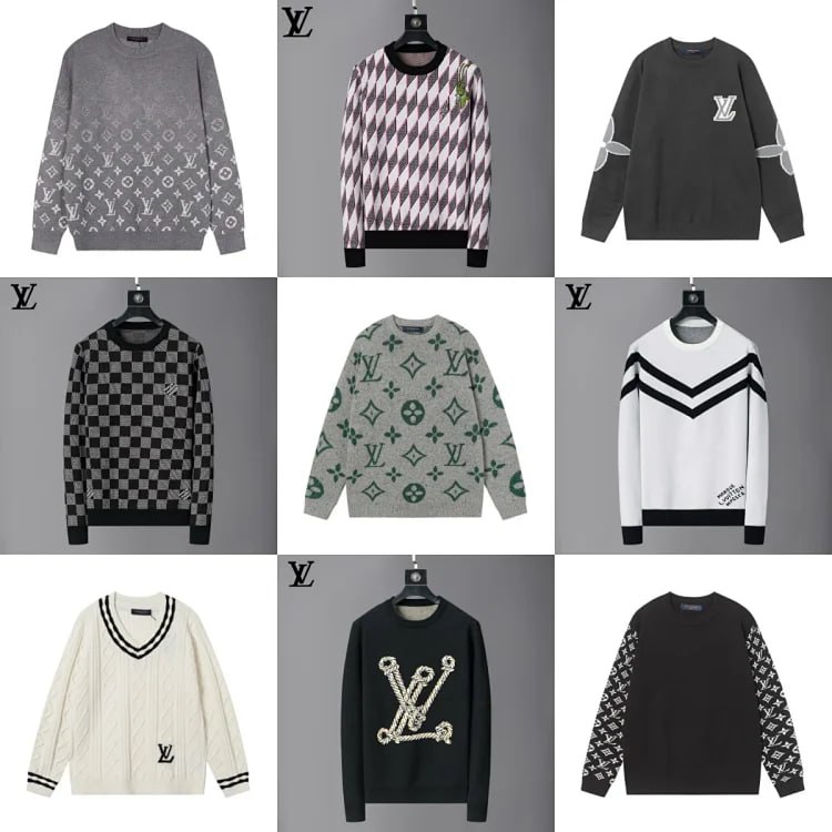     Louis Vuitton Monogram/Checkerboard/Varsity Sweaters [20 styles]