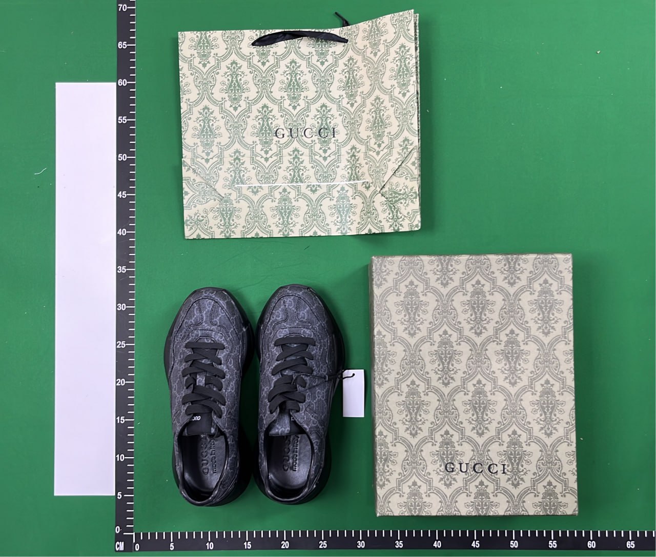   Gucci Rhyton Leather Sneakers with Logo Patch [36 styles] -3