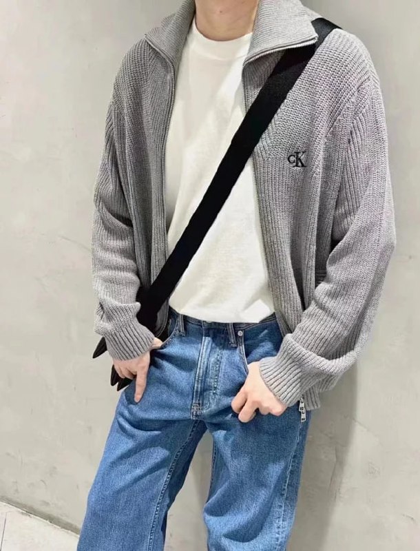  Calvin Klein Ribbed Zip-Up Jacket [2 styles] -2