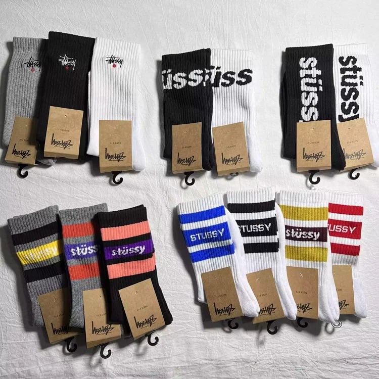  Stussy Classic Logo Socks [1 style] -5