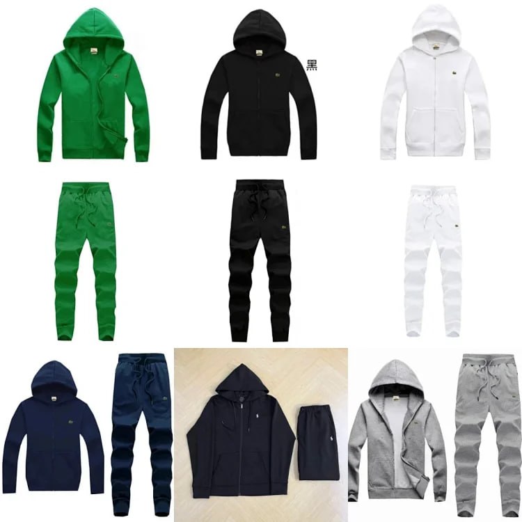 Lacoste Hooded Sweatshirt and Pants Set - Casual Tracksuit [36 styles]