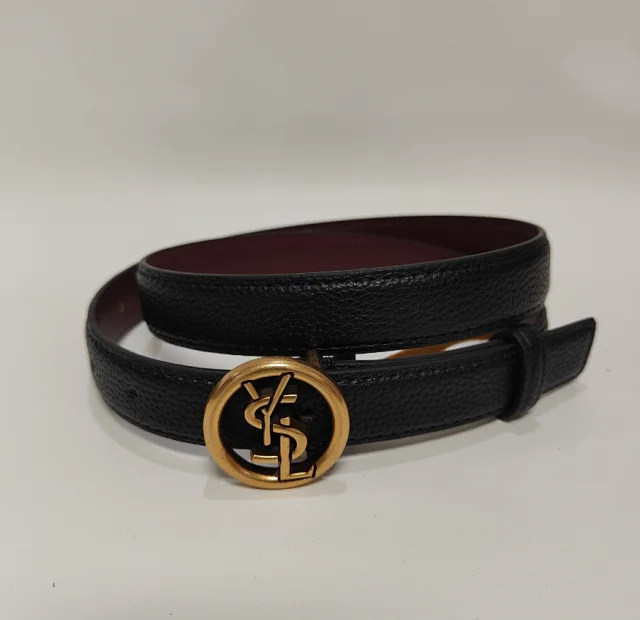 YSL Classic Leather Belt with Double Ring Buckle [8 styles] -2
